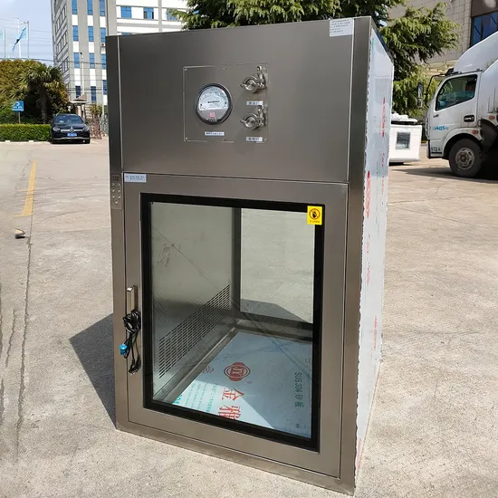 Stainless Steel 304 Pass Through Transfer Window Static Interlock Pass Box